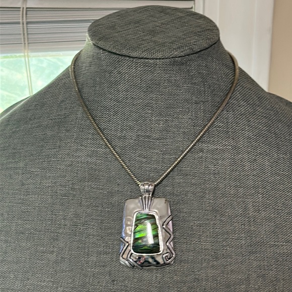 Jewelry - Vintage Ammolite Large Pendant